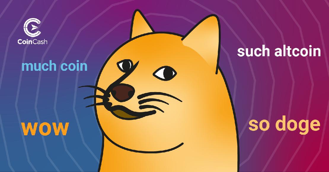 Dogecoin DOGE logó.